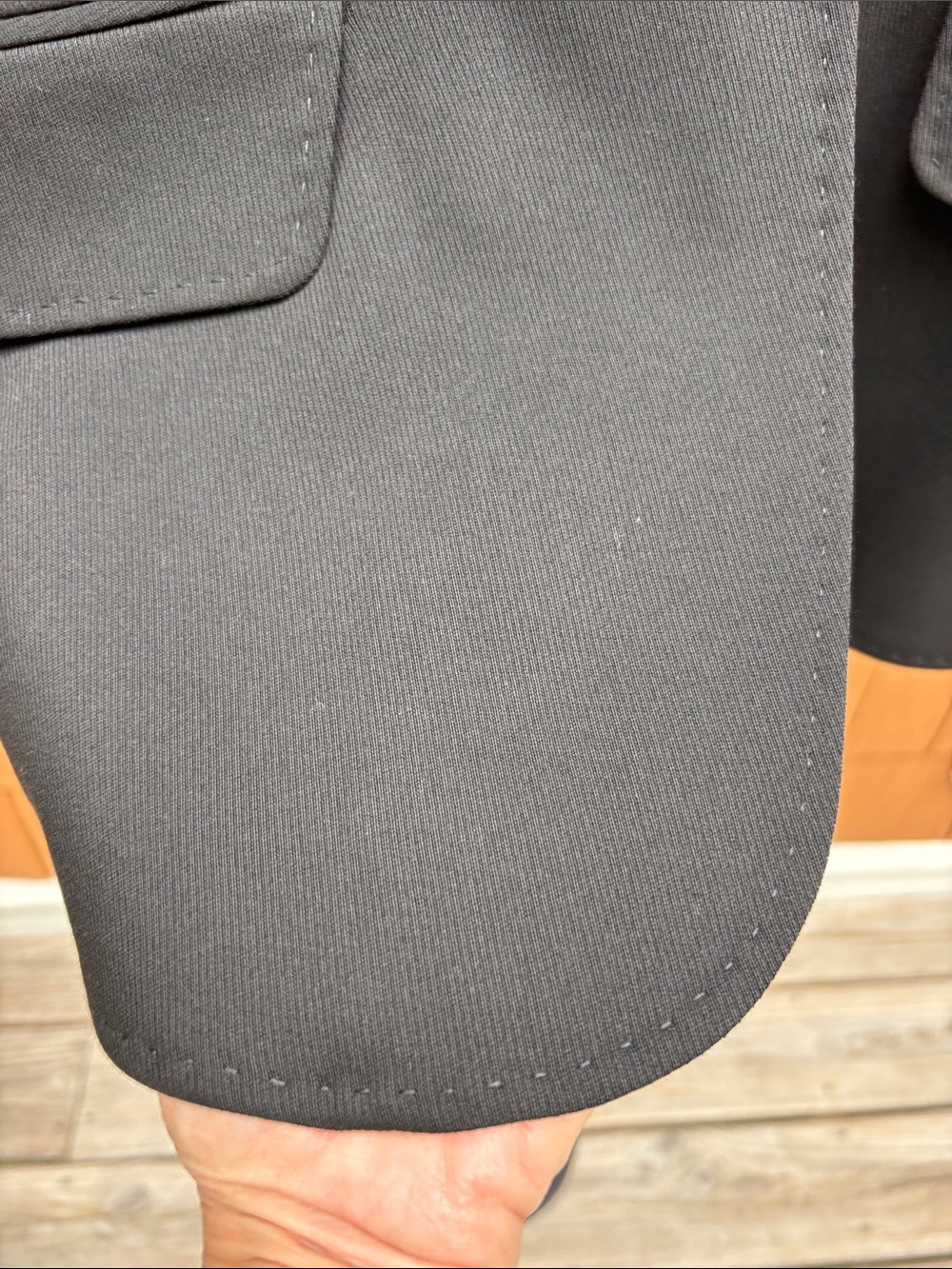 MEXX | Black Tuxedo Style Tailored Chic Corporate Sleek Blazer Jacket | Size 8 - Picture 7 of 12
